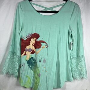 Disney Shop Exclusive Green Little‎ Mermaid Shirt Women's size XS